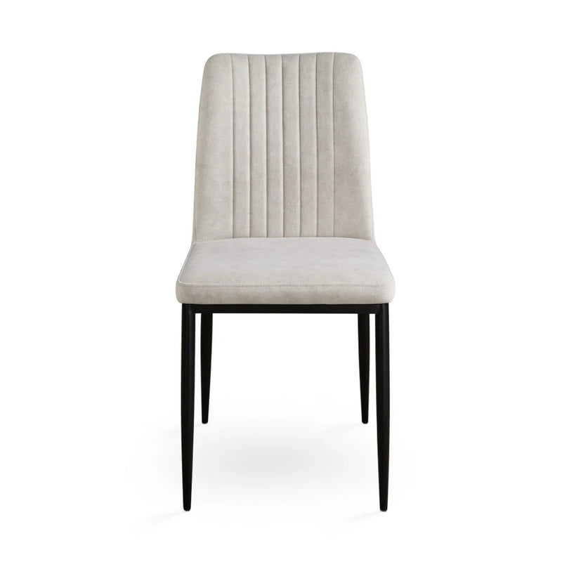 Slay Dining Chair - Cream Taupe PU